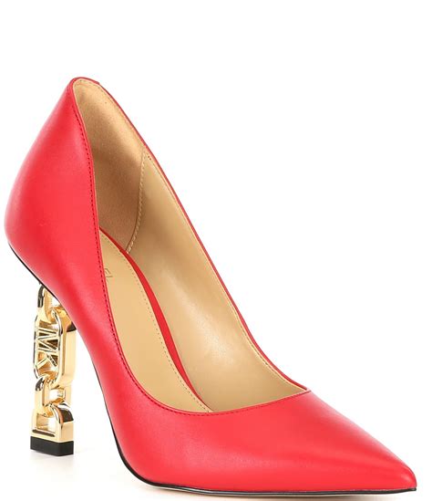 michael kors pink heels|michael kors stiletto heel pumps.